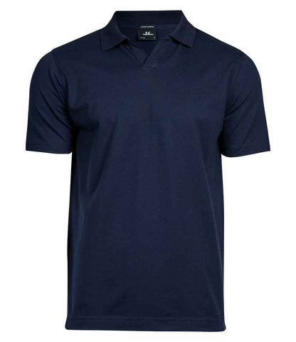 Tee Jays Luxury Stretch V Neck Polo Shirt - FRONT