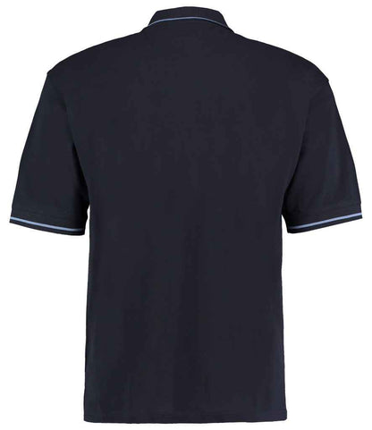 Kustom Kit St Mellion Tipped Cotton Piqué Polo Shirt - BACK