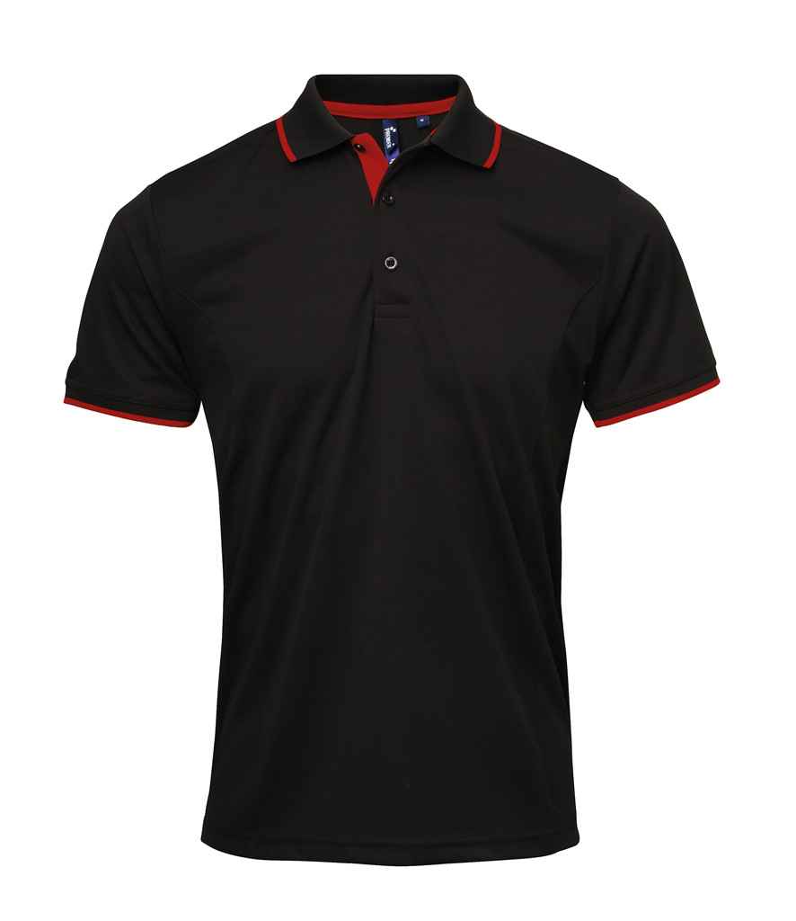 Premier Contrast Coolchecker® Piqué Polo Shirt - FRONT