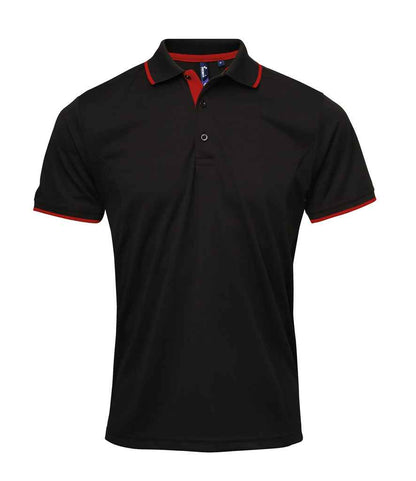 Premier Contrast Coolchecker® Piqué Polo Shirt - FRONT