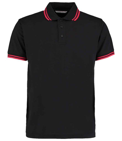 Kustom Kit Contrast Tipped Poly/Cotton Piqué Polo Shirt - FRONT