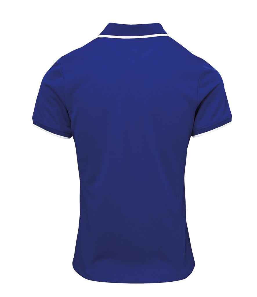 Premier Ladies Contrast Coolchecker® Piqué Polo Shirt - BACK