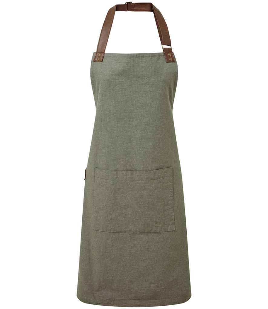 Premier Annex Oxford Bib Apron - FRONT