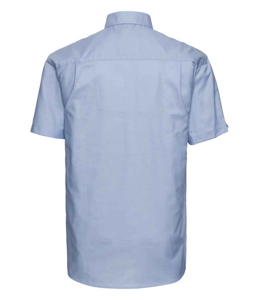 Russell Collection Short Sleeve Easy Care Oxford Shirt - Oxford Blue (933M)