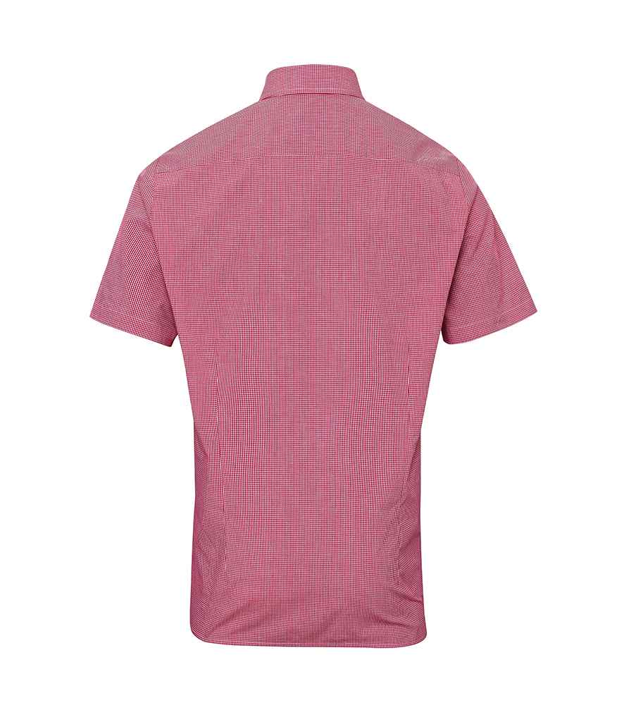 Premier Gingham Short Sleeve Shirt - BACK