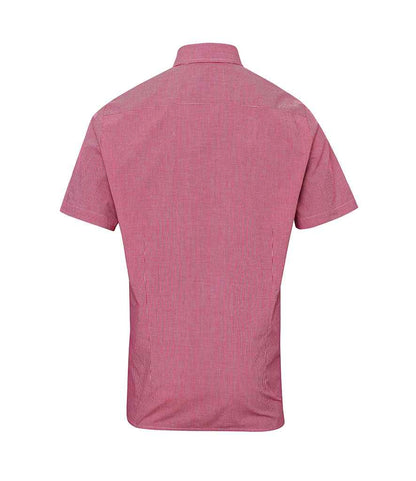 Premier Gingham Short Sleeve Shirt - BACK