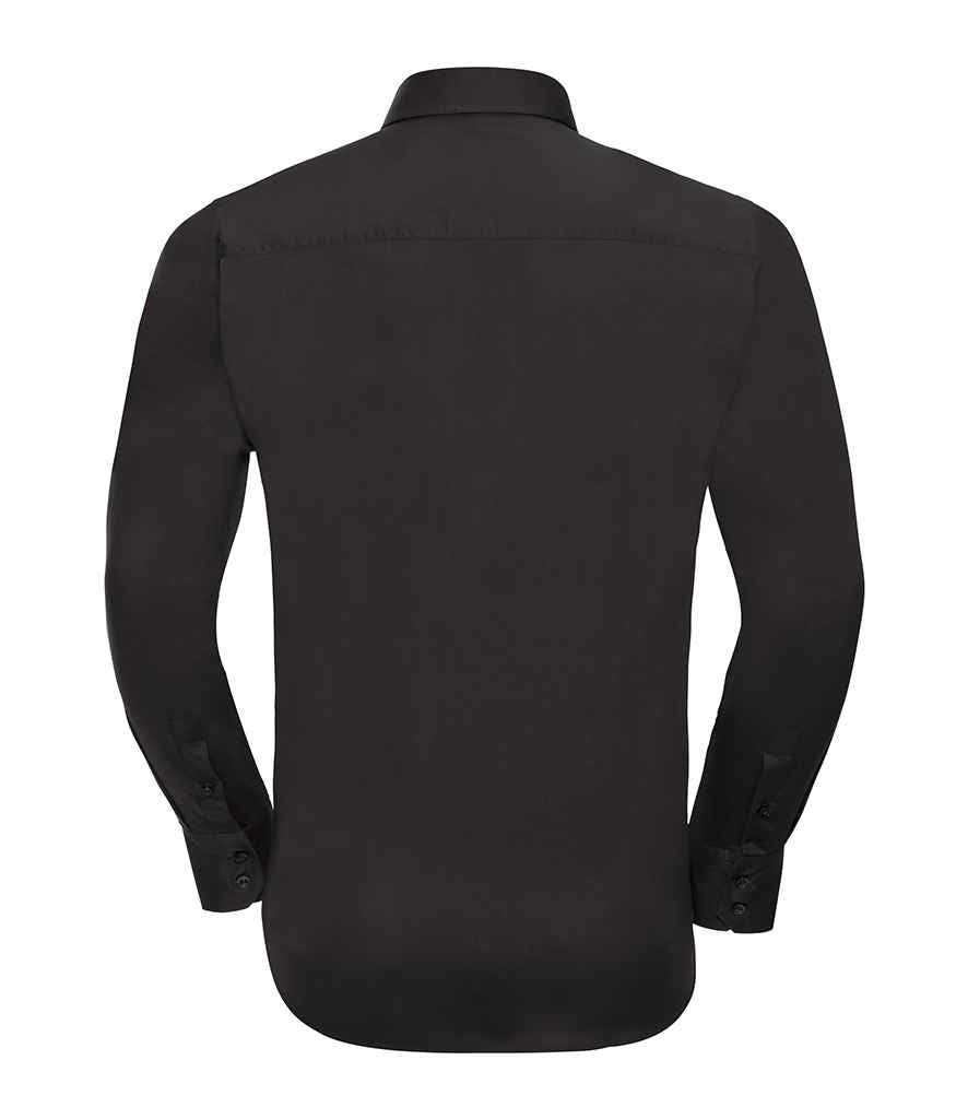 Russell Collection Long Sleeve Easy Care Fitted Shirt - Black (946M)