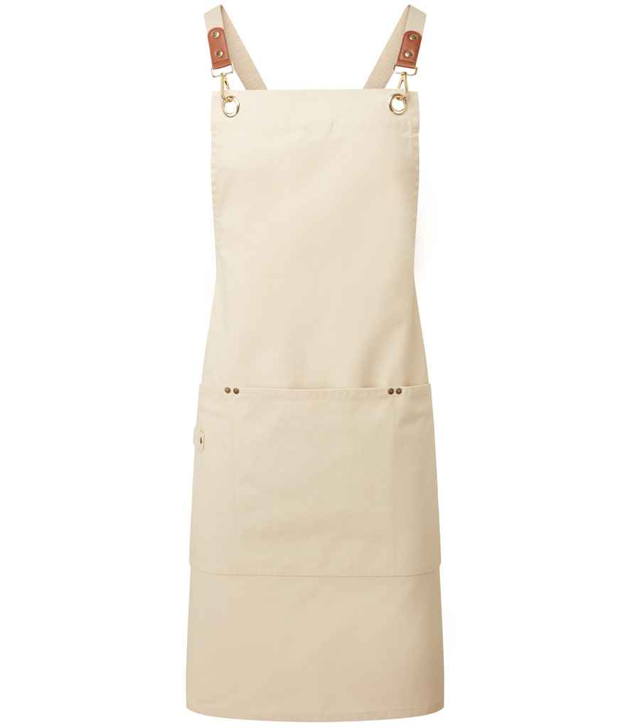 Premier Clip 'n' Clasp Cross Back Bib Apron - FRONT