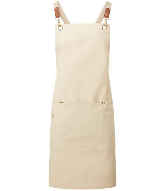 Premier Clip 'n' Clasp Cross Back Bib Apron - FRONT