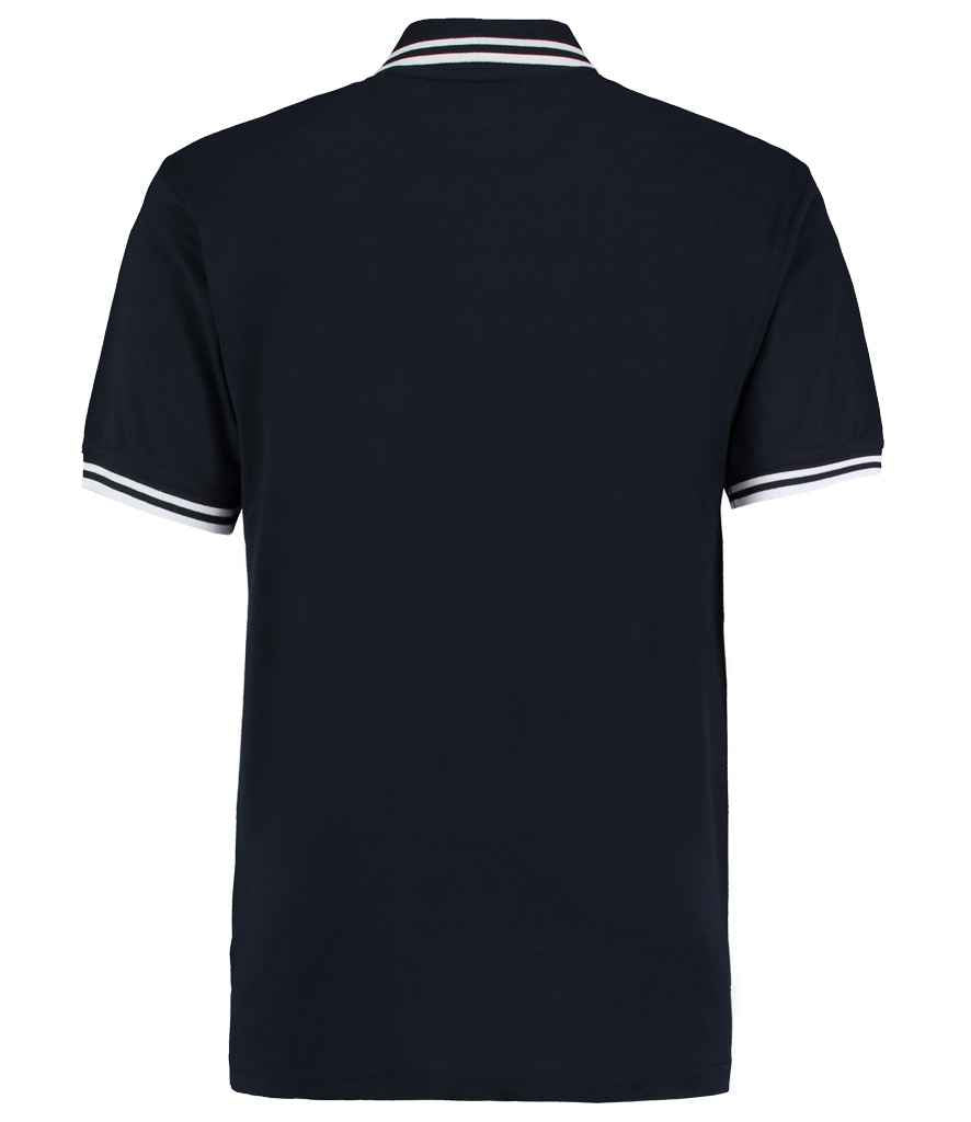Kustom Kit Contrast Tipped Poly/Cotton Piqué Polo Shirt - BACK
