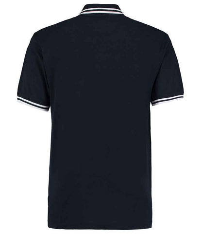 Kustom Kit Contrast Tipped Poly/Cotton Piqué Polo Shirt - BACK