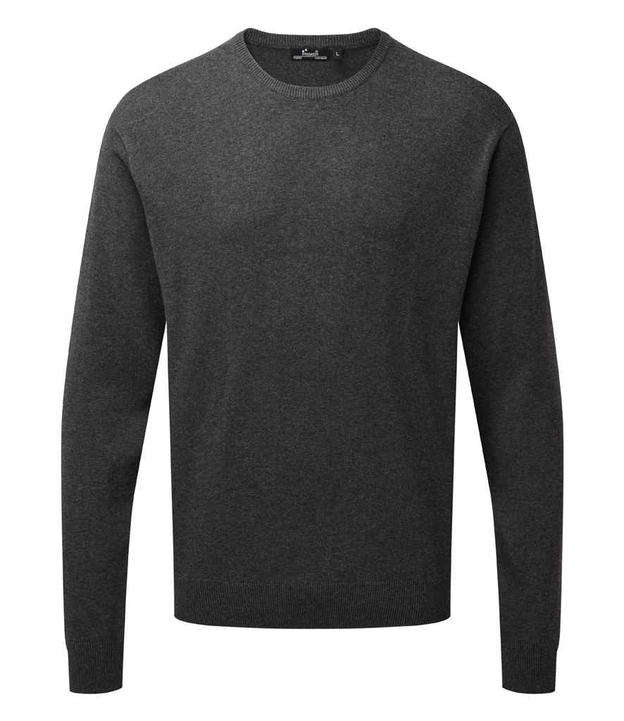 Premier Cotton Rich Crew Neck Sweater - FRONT