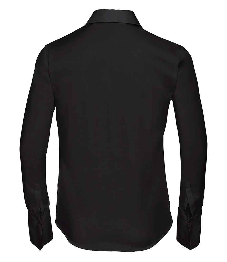 Russell Collection Ladies Long Sleeve Ultimate Non-Iron Shirt - Black (956F)