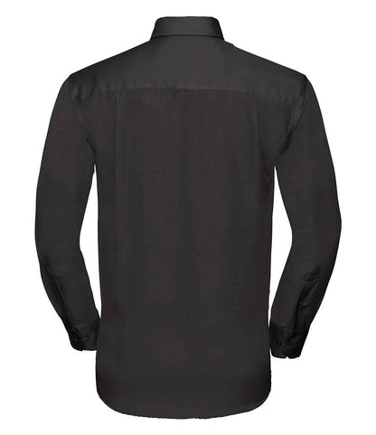 Russell Collection Long Sleeve Ultimate Non-Iron Shirt - Black (956M)