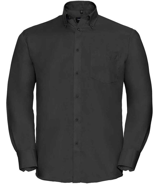 Russell Collection Long Sleeve Ultimate Non-Iron Shirt - Black (956M)