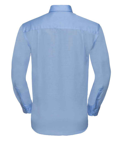 Russell Collection Long Sleeve Ultimate Non-Iron Shirt - Bright Sky (956M)