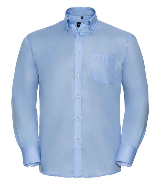 Russell Collection Long Sleeve Ultimate Non-Iron Shirt - Bright Sky (956M)