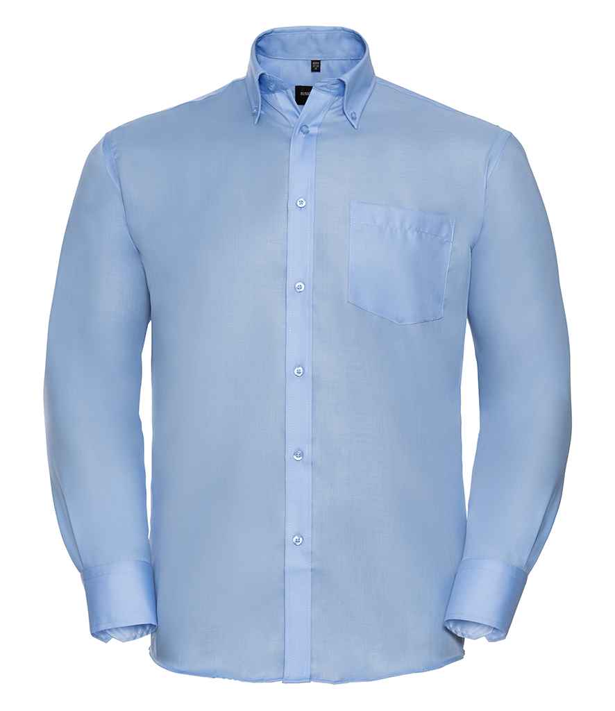 Russell Collection Long Sleeve Ultimate Non-Iron Shirt - Bright Sky (956M)