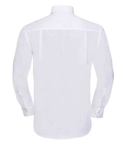 Russell Collection Long Sleeve Ultimate Non-Iron Shirt - White (956M)
