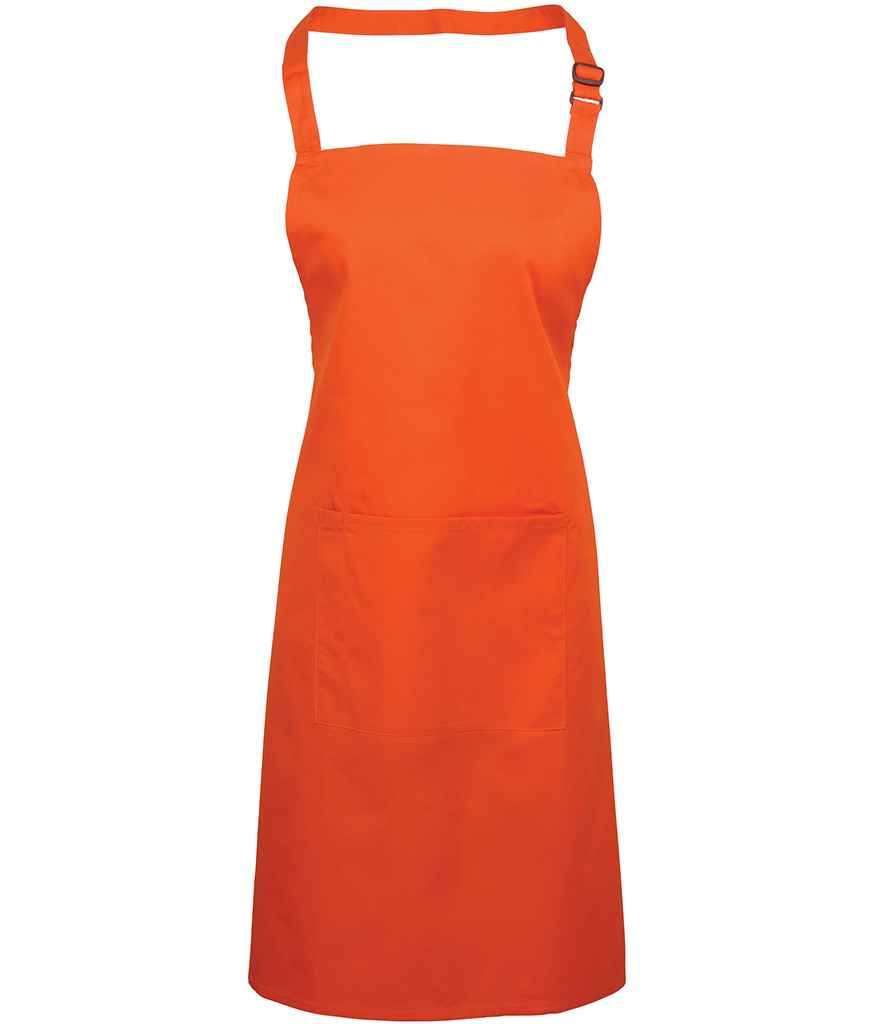 Premier 'Colours' Bib Apron with Pocket - FRONT
