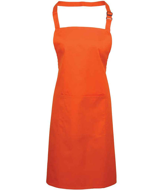 Premier 'Colours' Bib Apron with Pocket - FRONT