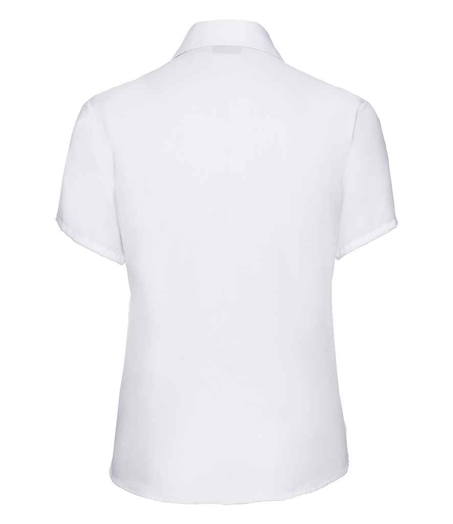Russell Collection Ladies Short Sleeve Ultimate Non-Iron Shirt - White (957F)