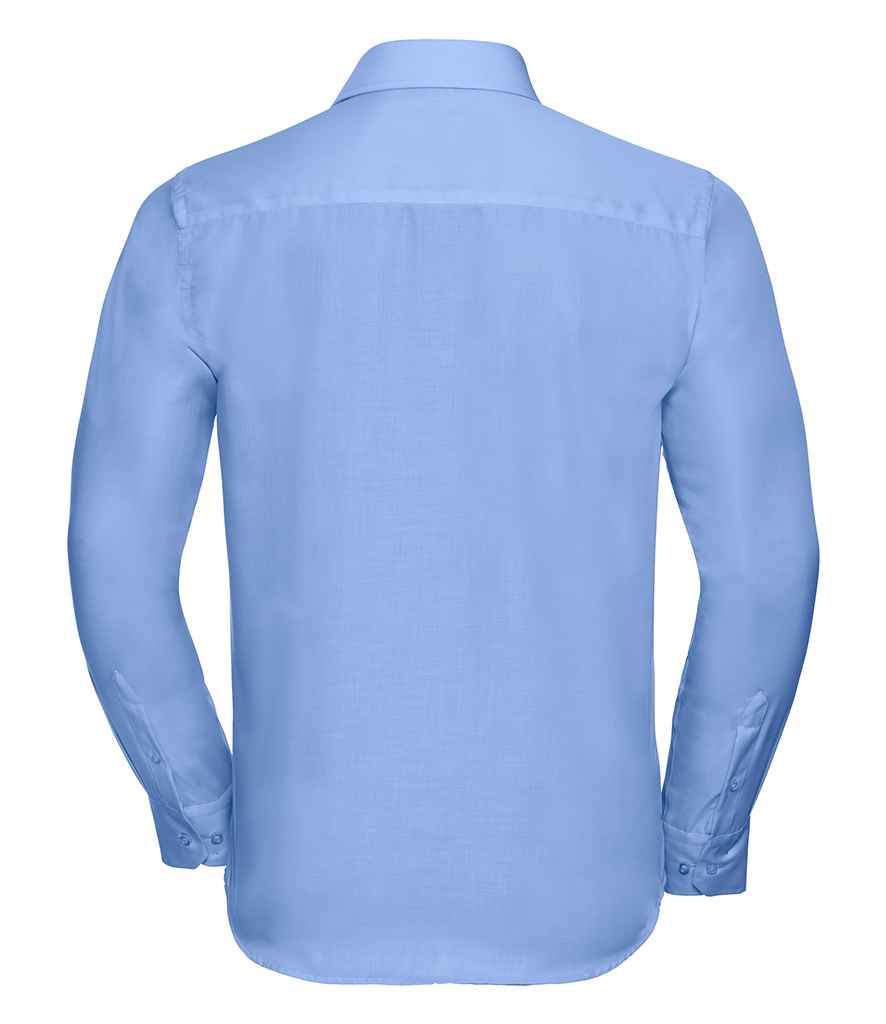 Russell Collection Long Sleeve Tailored Ultimate Non-Iron Shirt - Bright Sky (958M)