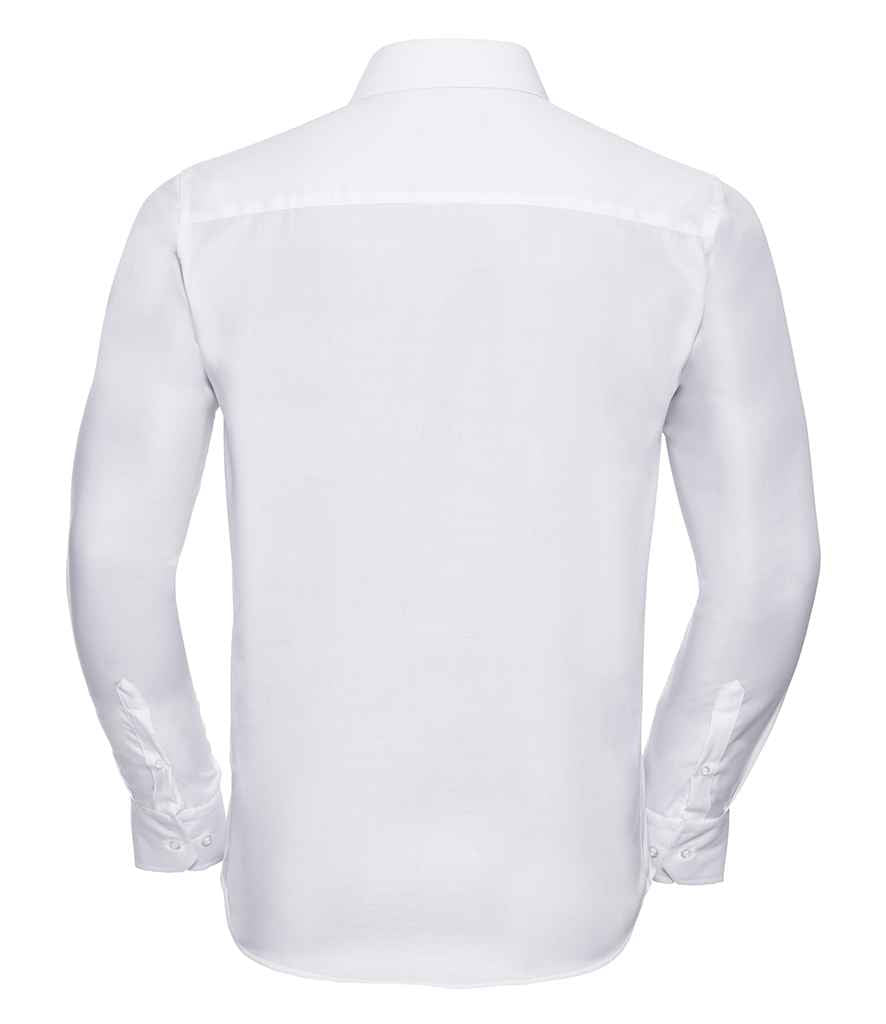 Russell Collection Long Sleeve Tailored Ultimate Non-Iron Shirt - White (958M)
