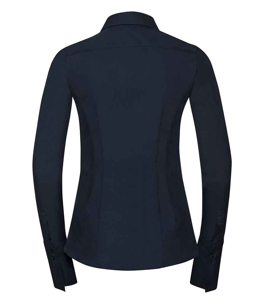 Russell Collection Ladies Ultimate Stretch Shirt - Bright Navy (960F)