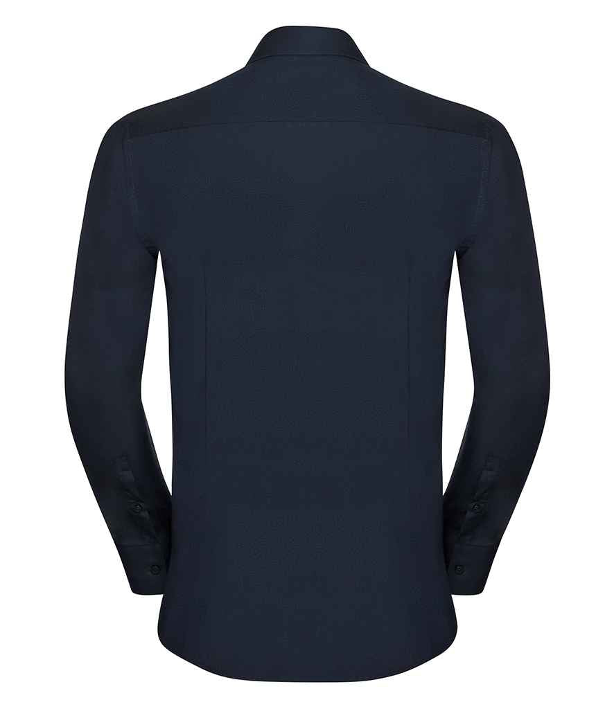 Russell Collection Long Sleeve Ultimate Stretch Shirt - Bright Navy (960M)