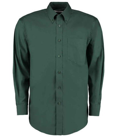 Kustom Kit Premium Long Sleeve Classic Fit Oxford Shirt - FRONT