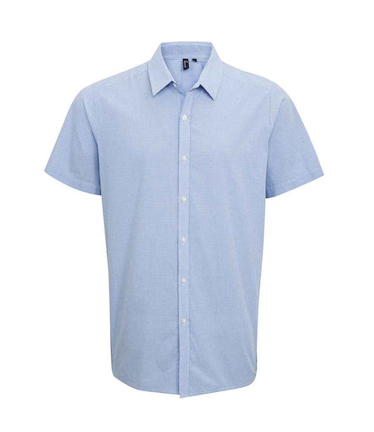 Premier Gingham Short Sleeve Shirt - FRONT