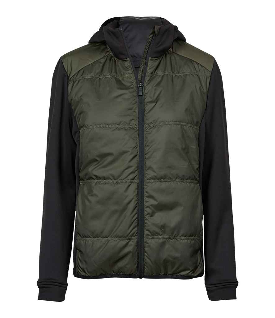Tee Jays Ladies Hybrid-Stretch Hooded Jacket - FRONT
