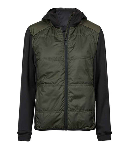 Tee Jays Ladies Hybrid-Stretch Hooded Jacket - FRONT