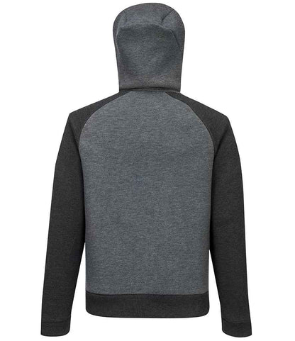 Portwest DX4™ Zipped Hoodie - Metal Grey (PW4472) - BACK