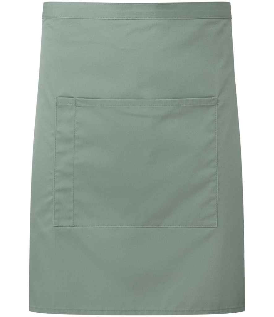 Premier 'Colours' Mid Length Apron with Pocket - FRONT