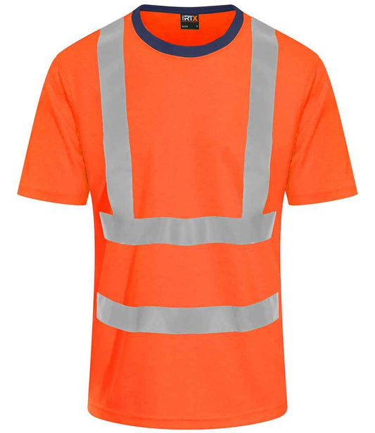 Pro RTX High Visibility T-Shirt - Orange/Navy - front