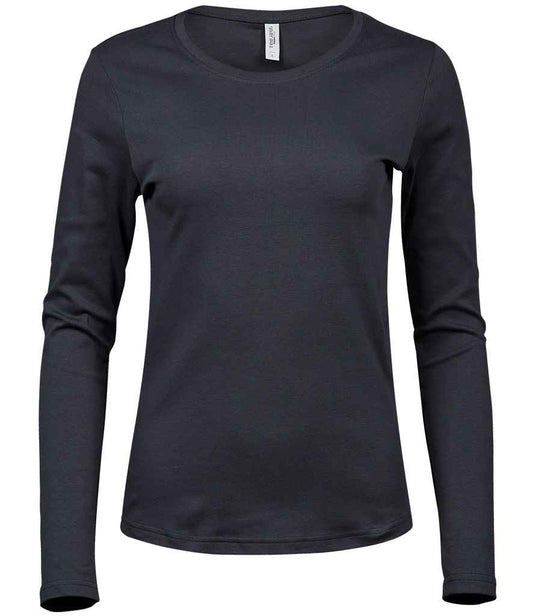 Tee Jays Ladies Long Sleeve Interlock T-Shirt - FRONT