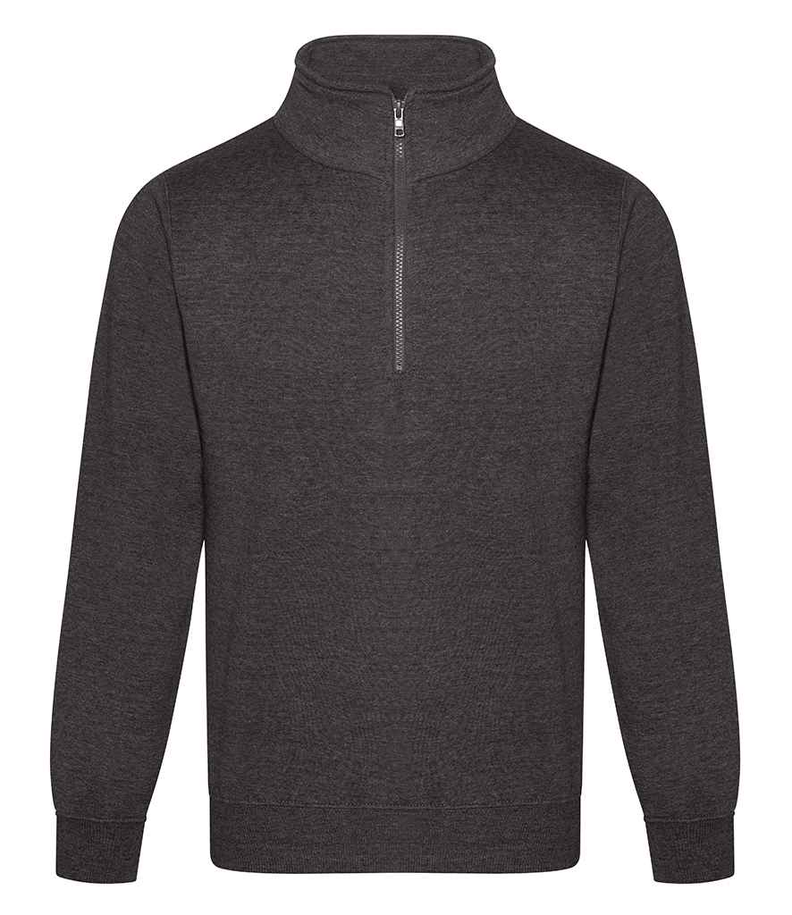Pro RTX Pro 1/4 Neck Zip Sweatshirt - Charcoal - front