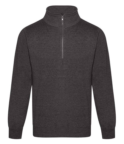Pro RTX Pro 1/4 Neck Zip Sweatshirt - Charcoal - front