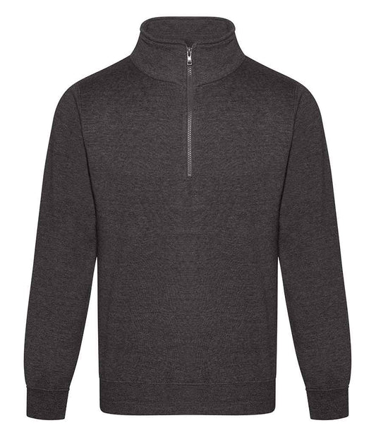 Pro RTX Pro 1/4 Neck Zip Sweatshirt - Charcoal - front
