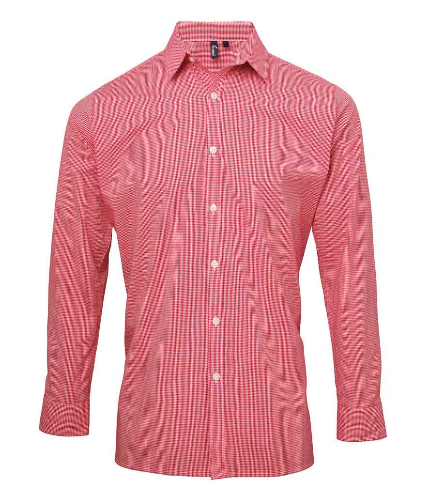 Premier Gingham Long Sleeve Shirt - FRONT