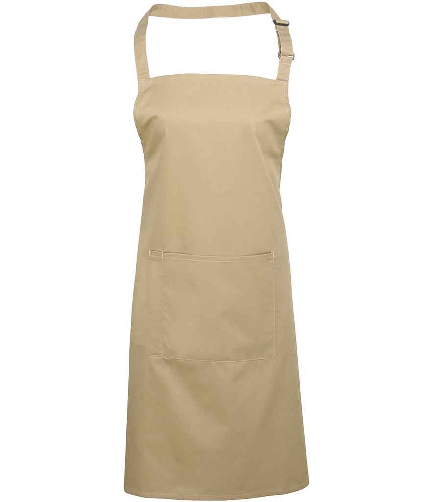 Premier 'Colours' Bib Apron with Pocket - FRONT