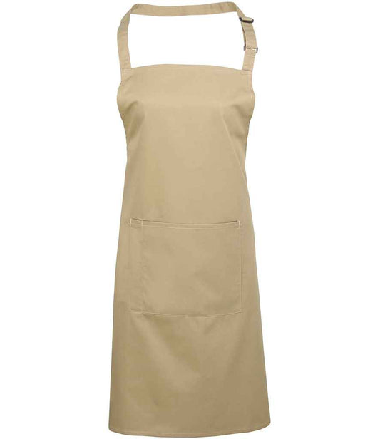 Premier 'Colours' Bib Apron with Pocket - FRONT