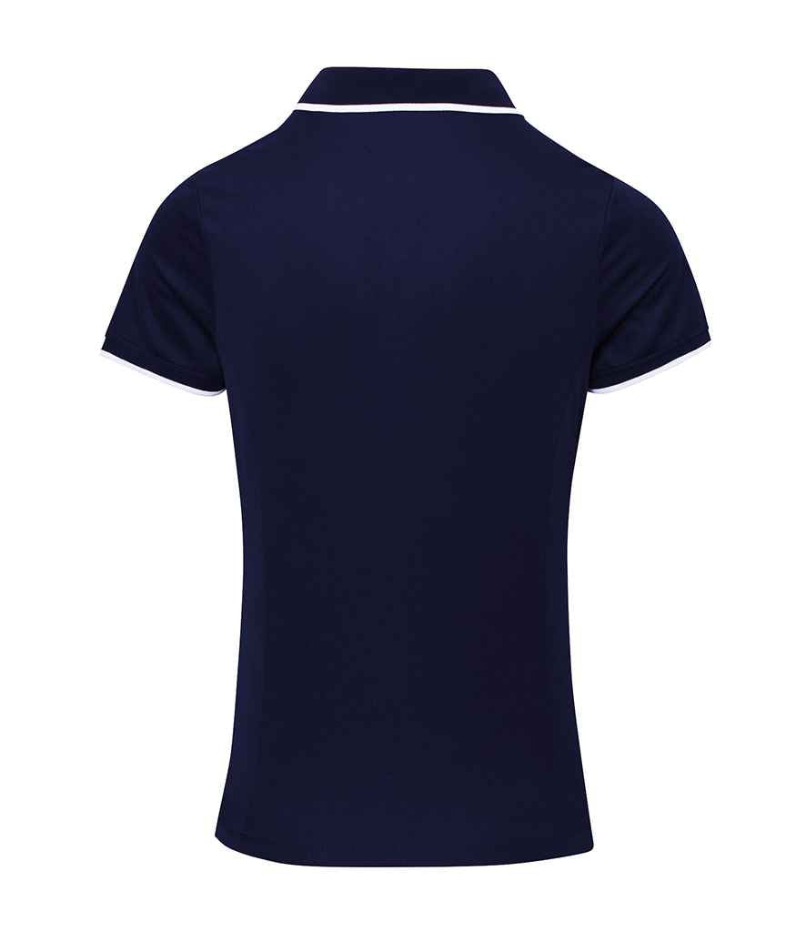 Premier Ladies Contrast Coolchecker® Piqué Polo Shirt - BACK