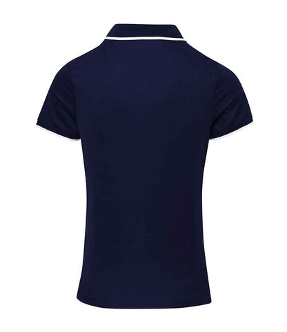Premier Ladies Contrast Coolchecker® Piqué Polo Shirt - BACK
