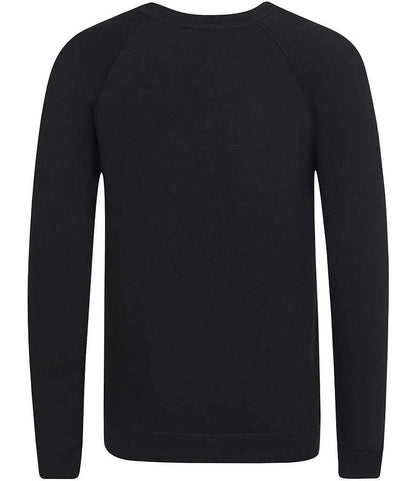 AWDis Academy Kids Raglan Sweatshirt - Black (AC001B)