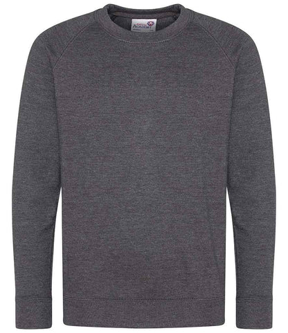 AWDis Academy Kids Raglan Sweatshirt - Charcoal (AC001B)