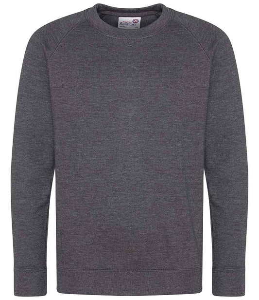 AWDis Academy Kids Raglan Sweatshirt - Charcoal (AC001B)