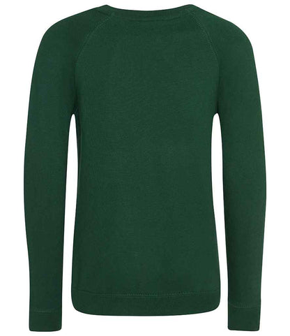 AWDis Academy Kids Raglan Sweatshirt - Green (AC001B)